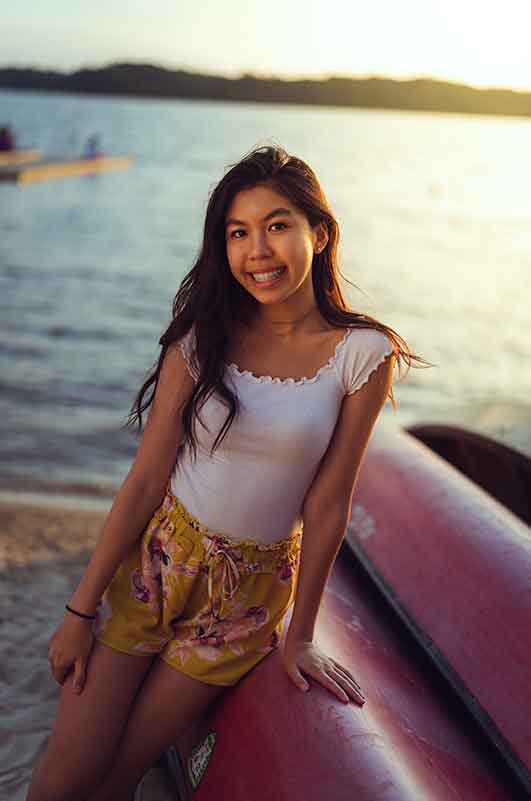 Senior Portrait at Lake Crabtree